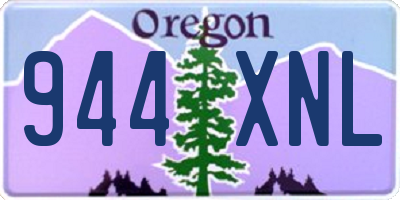 OR license plate 944XNL