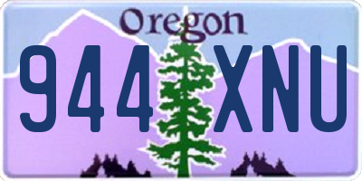 OR license plate 944XNU