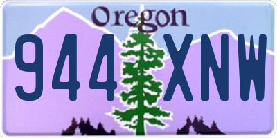 OR license plate 944XNW