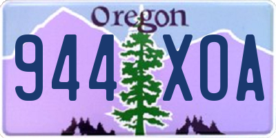 OR license plate 944XOA