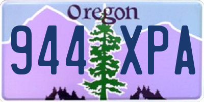 OR license plate 944XPA