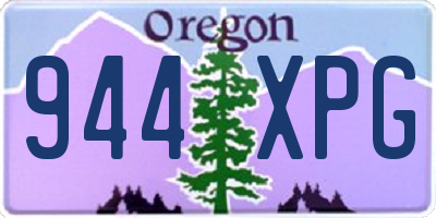 OR license plate 944XPG