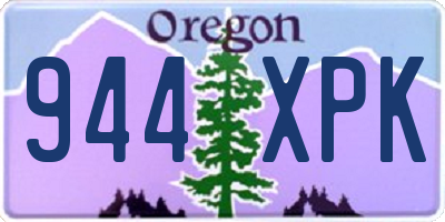 OR license plate 944XPK