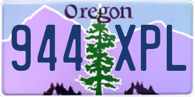 OR license plate 944XPL