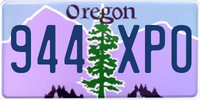 OR license plate 944XPO