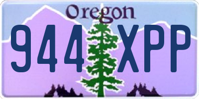 OR license plate 944XPP