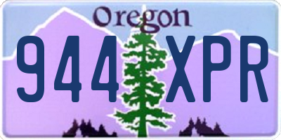 OR license plate 944XPR