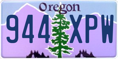 OR license plate 944XPW