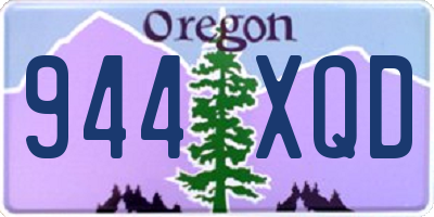OR license plate 944XQD