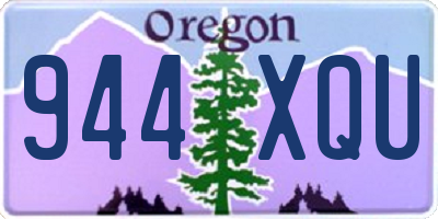 OR license plate 944XQU