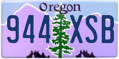 OR license plate 944XSB