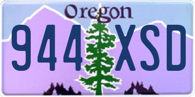 OR license plate 944XSD