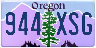 OR license plate 944XSG