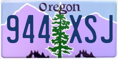 OR license plate 944XSJ