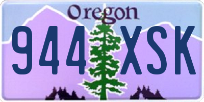 OR license plate 944XSK