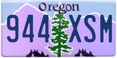 OR license plate 944XSM