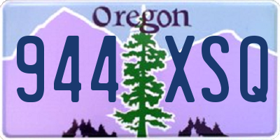 OR license plate 944XSQ