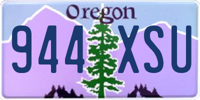OR license plate 944XSU