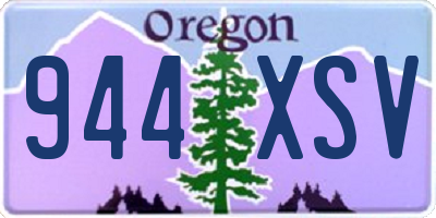 OR license plate 944XSV