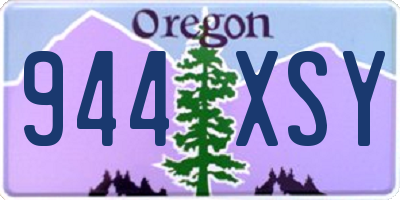 OR license plate 944XSY
