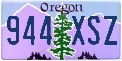 OR license plate 944XSZ