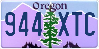 OR license plate 944XTC