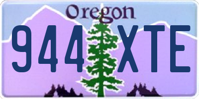 OR license plate 944XTE