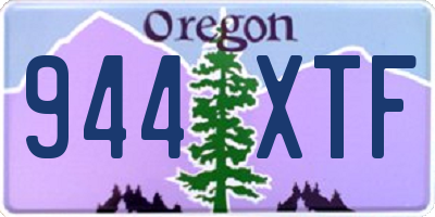 OR license plate 944XTF