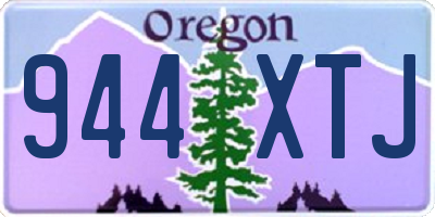 OR license plate 944XTJ