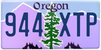 OR license plate 944XTP