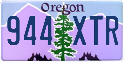 OR license plate 944XTR