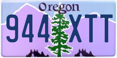 OR license plate 944XTT