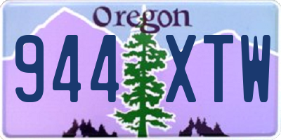 OR license plate 944XTW