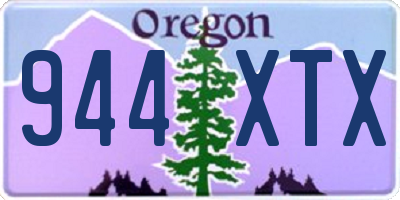 OR license plate 944XTX