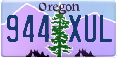 OR license plate 944XUL