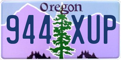 OR license plate 944XUP