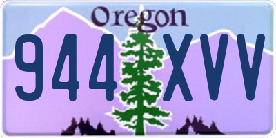 OR license plate 944XVV