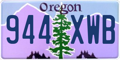 OR license plate 944XWB