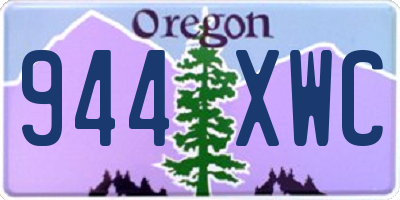 OR license plate 944XWC