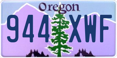 OR license plate 944XWF