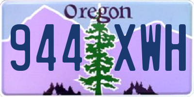 OR license plate 944XWH