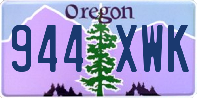OR license plate 944XWK