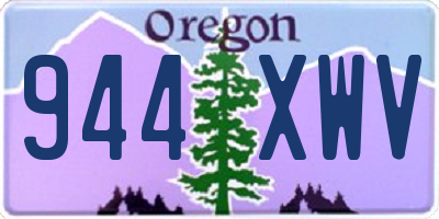 OR license plate 944XWV