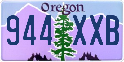OR license plate 944XXB