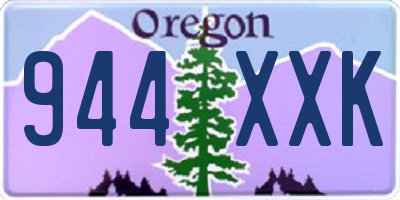 OR license plate 944XXK