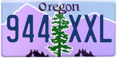 OR license plate 944XXL