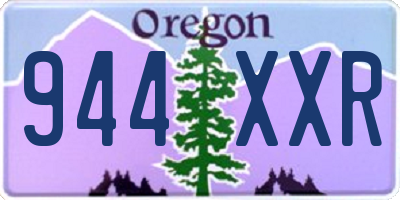 OR license plate 944XXR