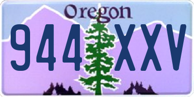 OR license plate 944XXV