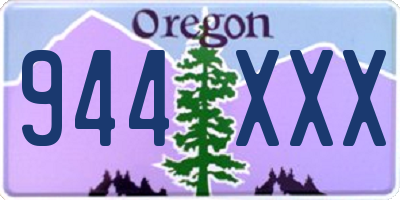 OR license plate 944XXX