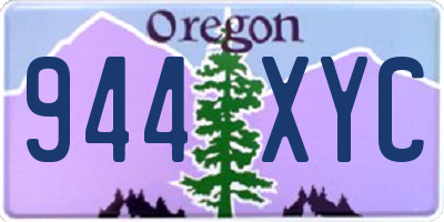 OR license plate 944XYC